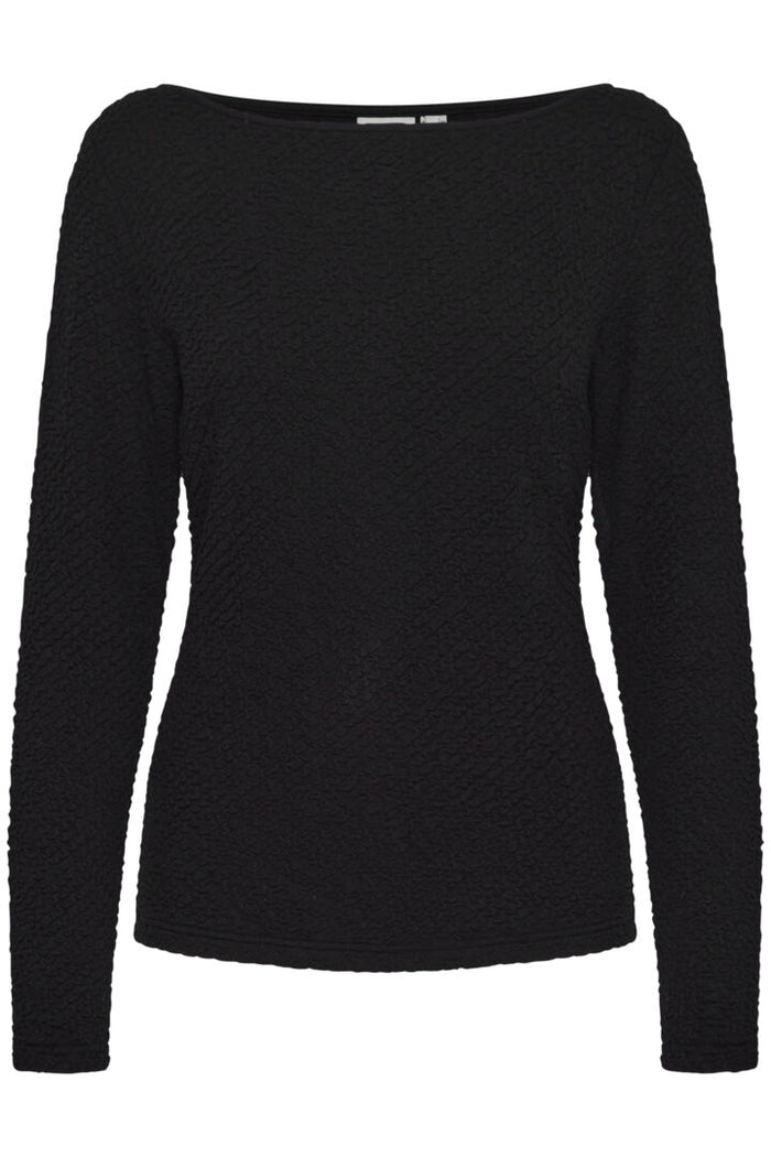 Margita Long Sleeve Top (Black)