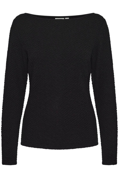 Margita Long Sleeve Top (Black)