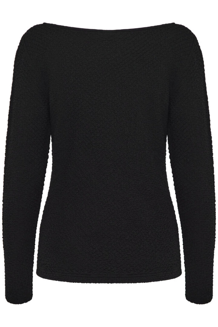Margita Long Sleeve Top (Black)