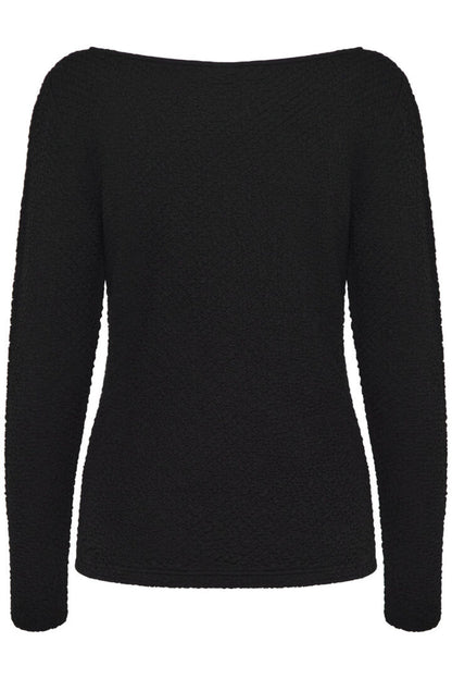 Margita Long Sleeve Top (Black)