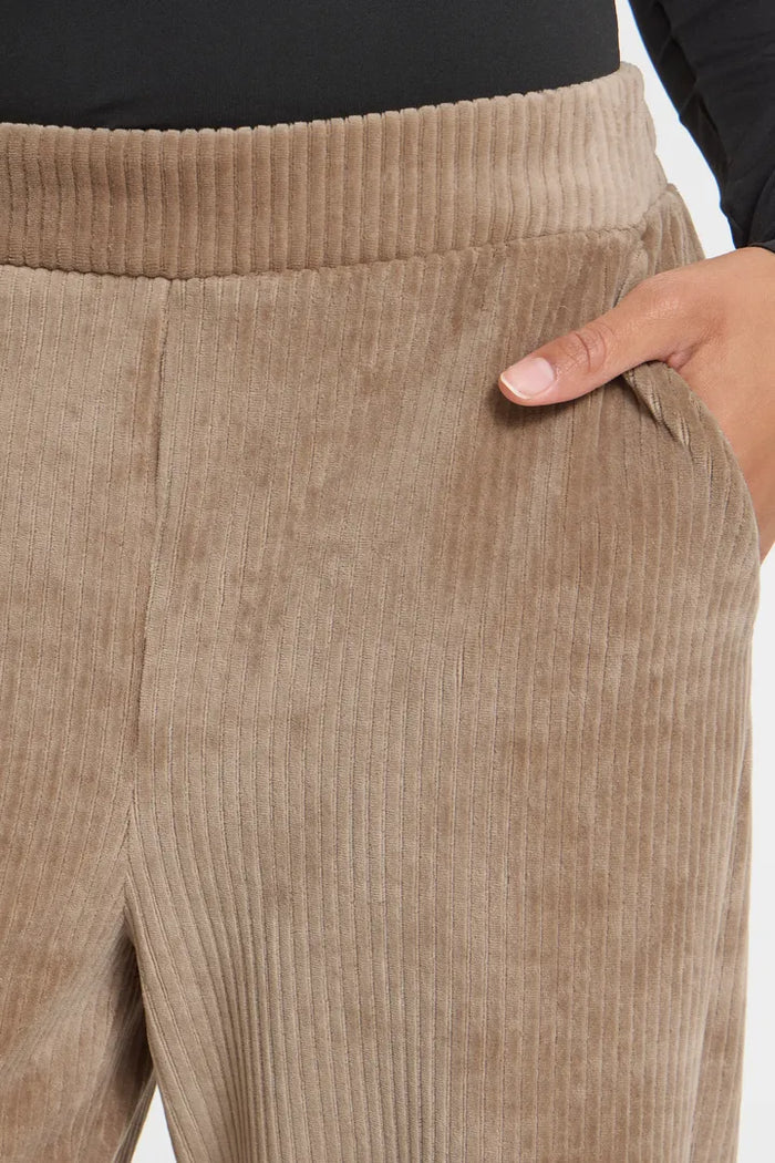 Mary Corduroy Cropped Pants (Toasted Coconut)