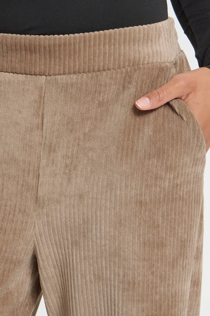 Mary Corduroy Cropped Pants (Toasted Coconut)