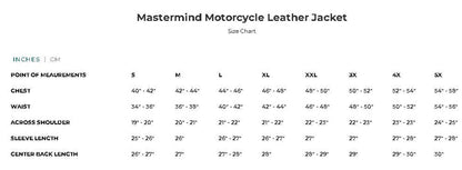 Additional view of the Eagle Leather Mastermind jacket showing buttoned chest pockets and zippered slash pockets