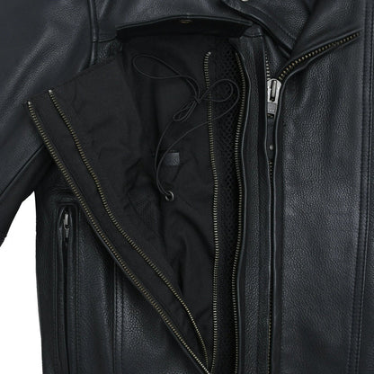 Eagle Leather Mastermind Jacket concealed carry pocket and retention cord