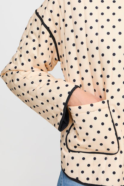 Maura Jacket (Creme/Black Dots)