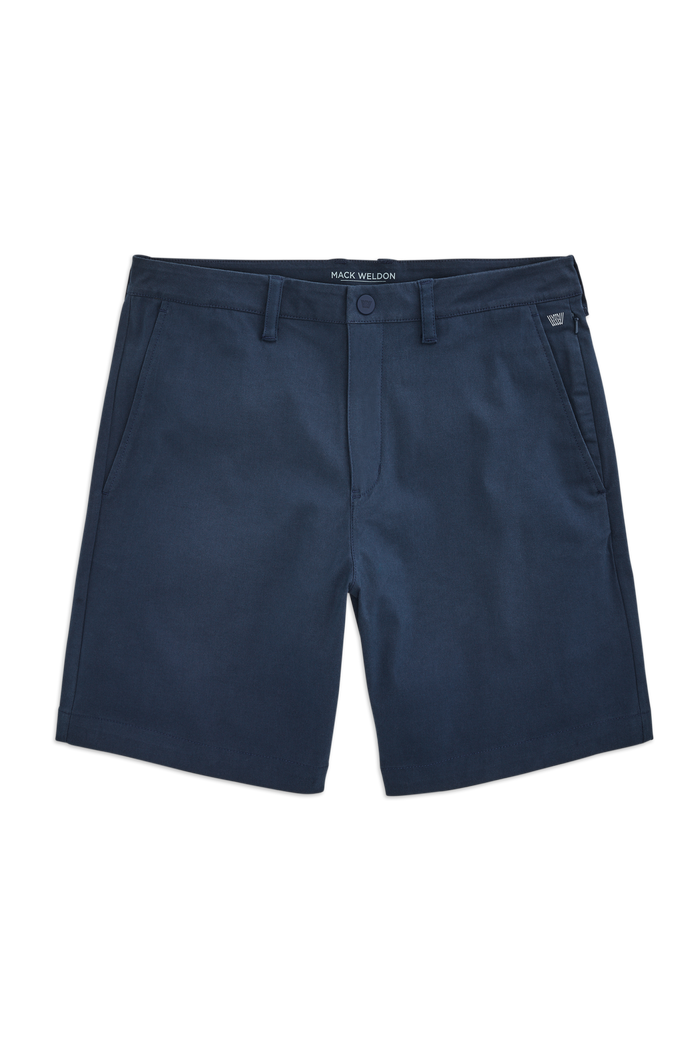 True Navy | Front view of Maverick Tech Chino Short in True Navy