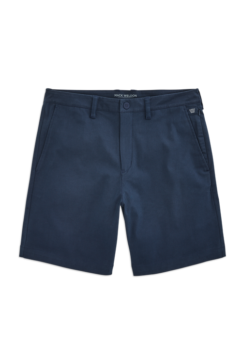 True Navy | Front view of Maverick Tech Chino Short in True Navy
