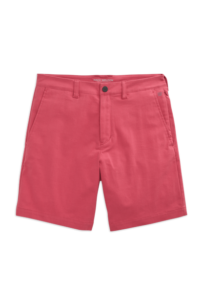 Sconset Red | Front view of Maverick Tech Chino Short in Sconset Red