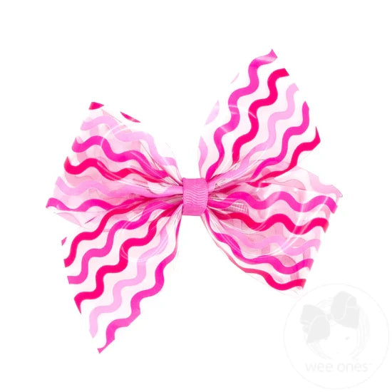 Medium Splish Splash Vinyl Bow