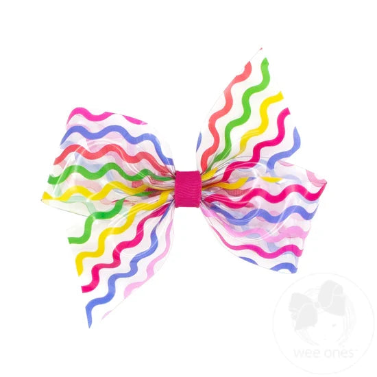 Medium Splish Splash Vinyl Bow