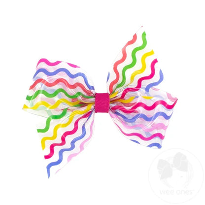 Medium Splish Splash Vinyl Bow