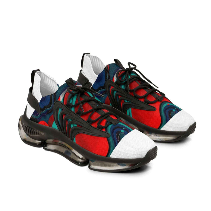 Men's breathable sneaker shown in a product close-up highlighting the ventilated upper and contrasting key sole construction.