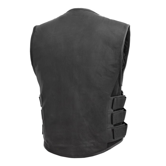 Men's Commando Vest Black: The Commando is a swat style vest crafted in Cowhide