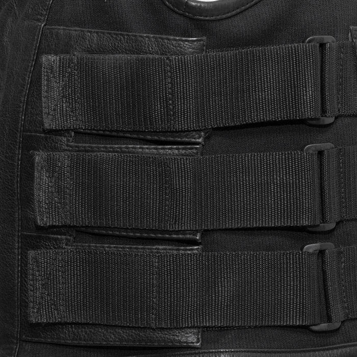Men's Commando Vest Black: The Commando is a swat style vest crafted in Cowhide