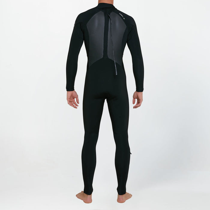 Men's Defender 3/2mm Steamer Back Zip - Black