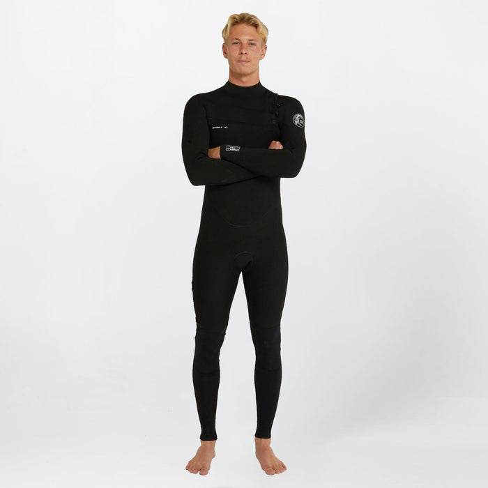 Men's Defender 3/2mm Steamer Chest Zip - Black