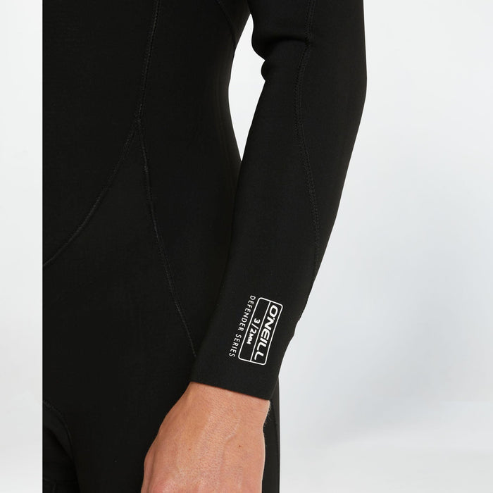 Men's Defender 3/2mm Steamer Chest Zip - Black