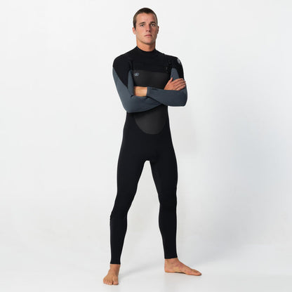 Men's Defender 4/3mm Steamer Chest Zip - Graphite