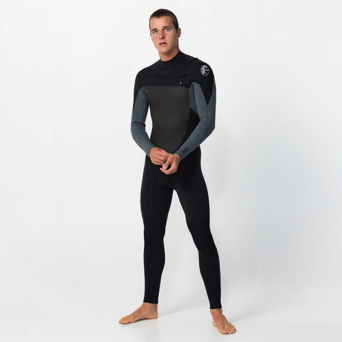 Men's Defender 4/3mm Steamer Chest Zip - Graphite