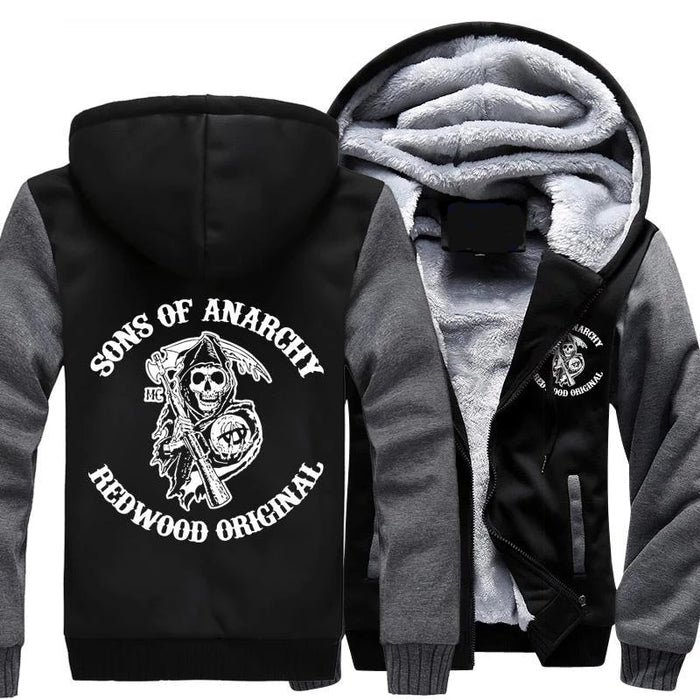 Black grey / L