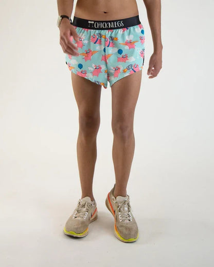 Men's Flying Pigs 2" Split Running Shorts