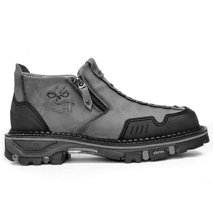 Men’s Halloween Skull Boots – color lineup red blue white gray