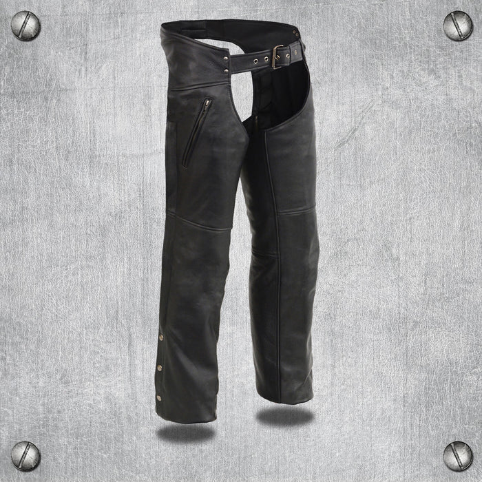 Men's Heated Chaps: Premium Naked Cowhide 1