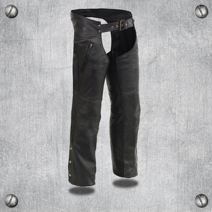 Men's Heated Chaps: Premium Naked Cowhide 1