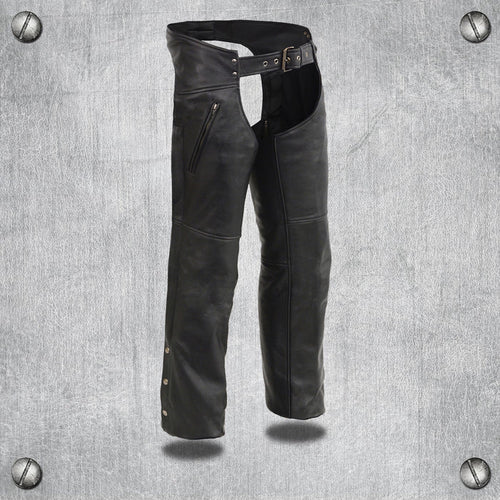 Men's Heated Chaps: Premium Naked Cowhide 1
