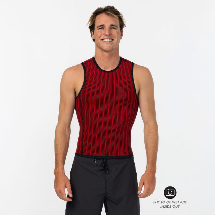 Men's HyperFire No Sleeve 1mm Wetsuit Vest - Black