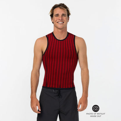 Men's HyperFire No Sleeve 1mm Wetsuit Vest - Black