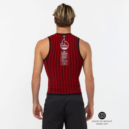 Men's HyperFire No Sleeve 1mm Wetsuit Vest - Black