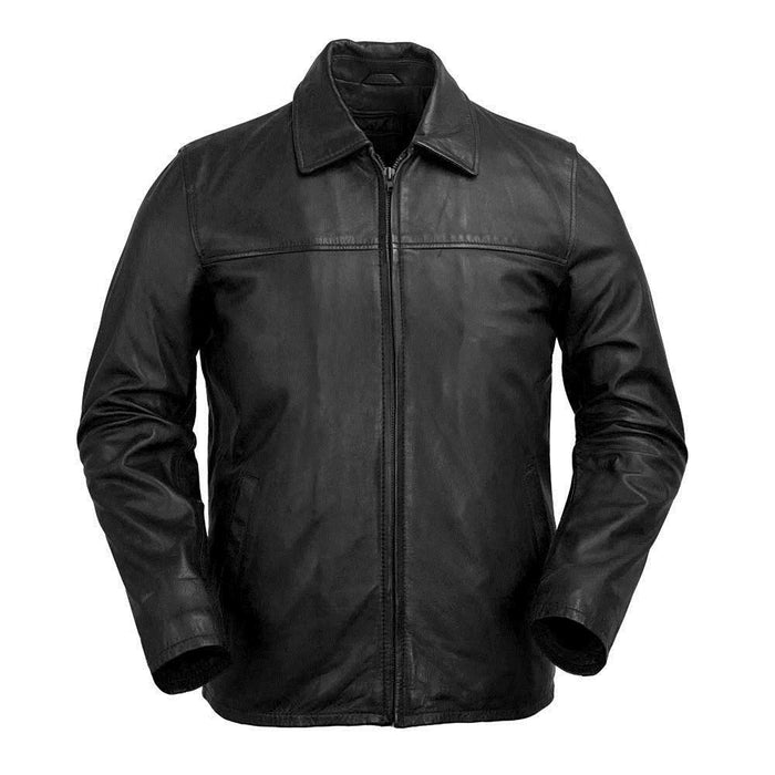 Men's Indiana Jacket: Features:

Sleek cowhide leather
Center zip classic style jacket
Two front pockets and one interior sna