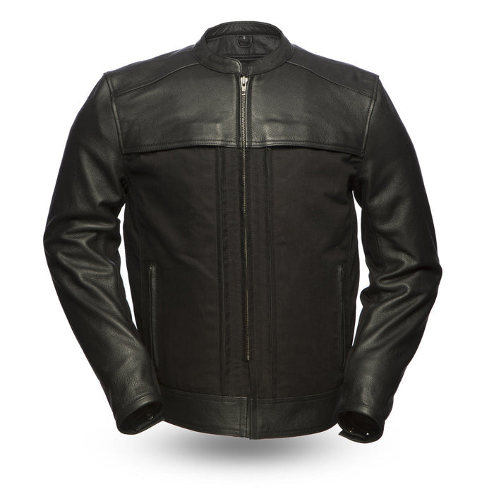 Men's Invader Jacket Black: Invader - Men's Motorcycle Leather/Textile Jacket
Features:

Premium cowhide upper and textile bo