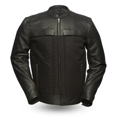 Men's Invader Jacket Black: Invader - Men's Motorcycle Leather/Textile Jacket
Features:

Premium cowhide upper and textile bo