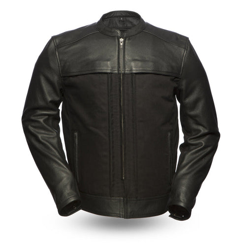 Men's Invader Jacket Black: Invader - Men's Motorcycle Leather/Textile Jacket
Features:

Premium cowhide upper and textile bo