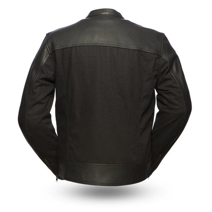 Men's Invader Jacket Black: Invader - Men's Motorcycle Leather/Textile Jacket
Features:

Premium cowhide upper and textile bo