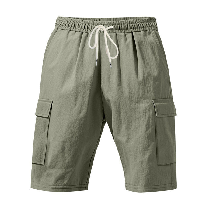 Men’s Linen Shorts – Breathable Beachwear with Pockets
