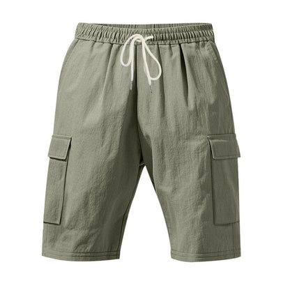 Men’s Linen Shorts – Breathable Beachwear with Pockets