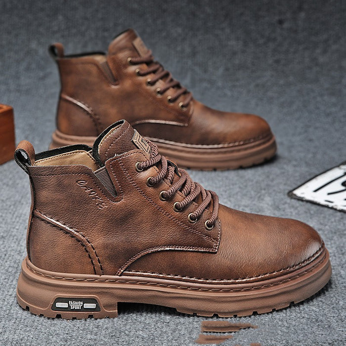 Men’s Martin Boots – Rugged Rubber Outsole for Daily Traction