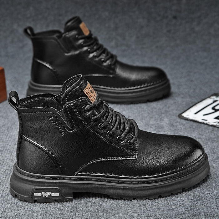 Men’s Martin Boots – Retro Workwear Look, Mid-Calf Support