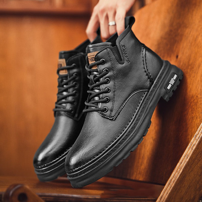 Men’s Martin Boots – Thick-Soled Stability for City Walking