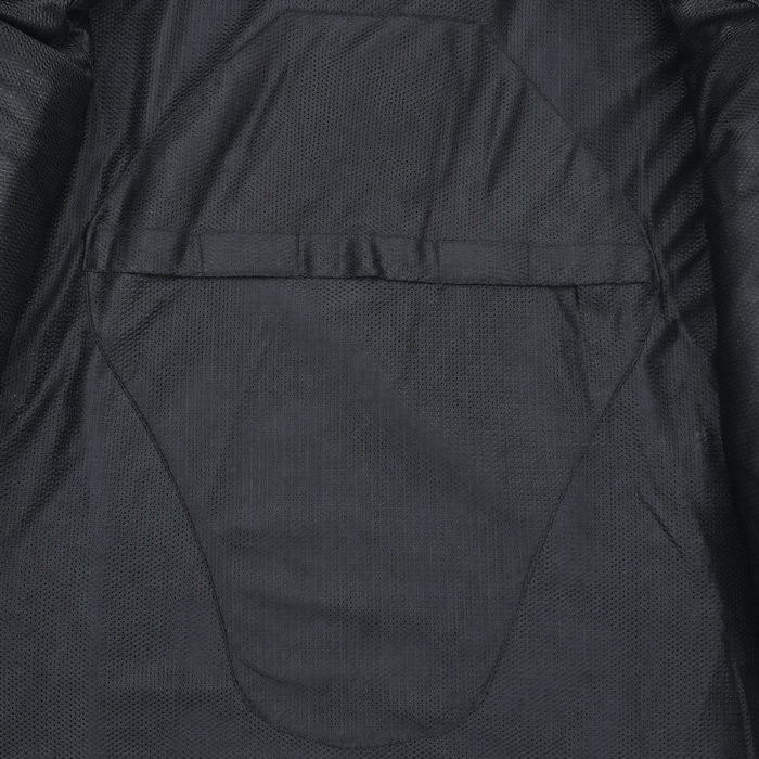 Maverick leather jacket interior back armor pocket detail