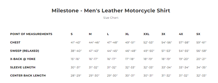 Men's Milestone Leather Shirt: Milestone - Men's Motorcycle Leather Shirt
The Milestone is a true leather overshirt, running