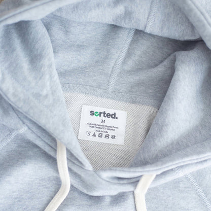 Men's Organic Cotton Midweight Raglan Hoodie - Heather Grey