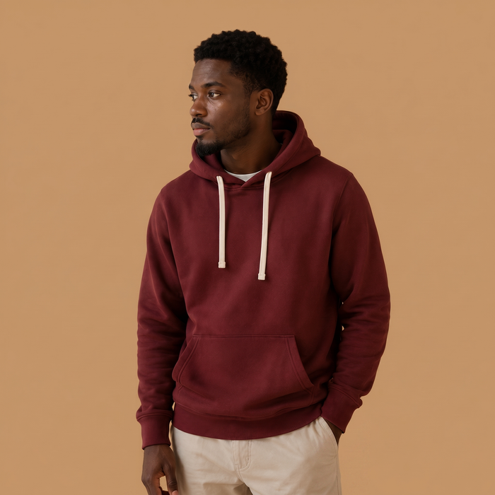 Men's Organic Cotton Midweight Raglan Hoodie - Port Royale