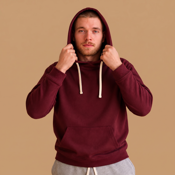 Men's Organic Cotton Midweight Raglan Hoodie - Port Royale
