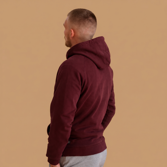 Men's Organic Cotton Midweight Raglan Hoodie - Port Royale