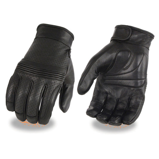 Men's Perforated Glove: Premium Cowhide Leather
Stretch Knuckles for Optimal Comfort
Gel Palm
Adjustable Wrist Strap
Touch Sc