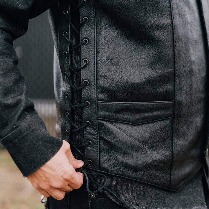 Men's Rancher Western Vest: When the timeless appeal of the Wild West meets the thrill of the open road, you get the Rancher